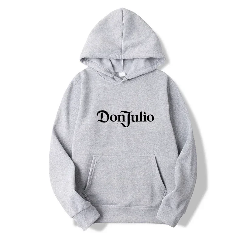 Don Julio толстовки с буквенным принтом осенние флисовые уличные капюшоном
