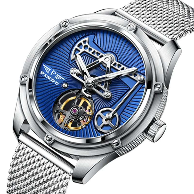 

2023 PINDU DESIGN Mens Watches Hourstriker Oil Pump Sapphire Glass Automatic Watch Men's Business Clock Modification Miyota 8215