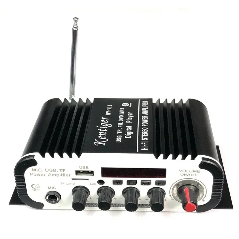 HY-V11 Bluetooth Power Amplifier Karaoke Microphone USB Memory Card Insertion High Fidelity High-Power