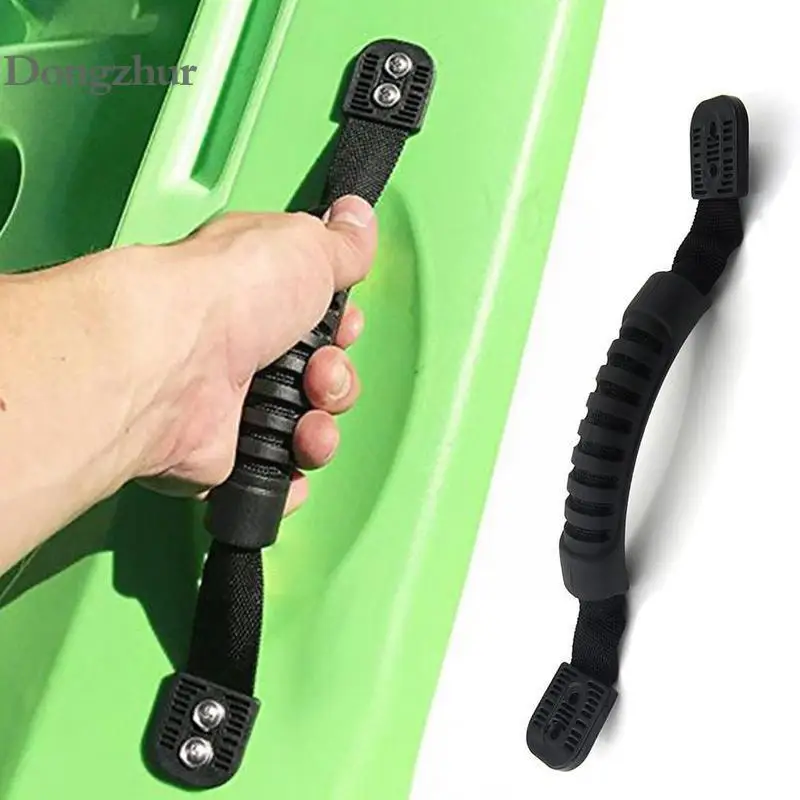 

29.5 x 2.5 cm Black Mounchain Rubber Boat Luggage Side Mount Carry Handles for Kayak Canoe Boat Fishing Tools S6S2