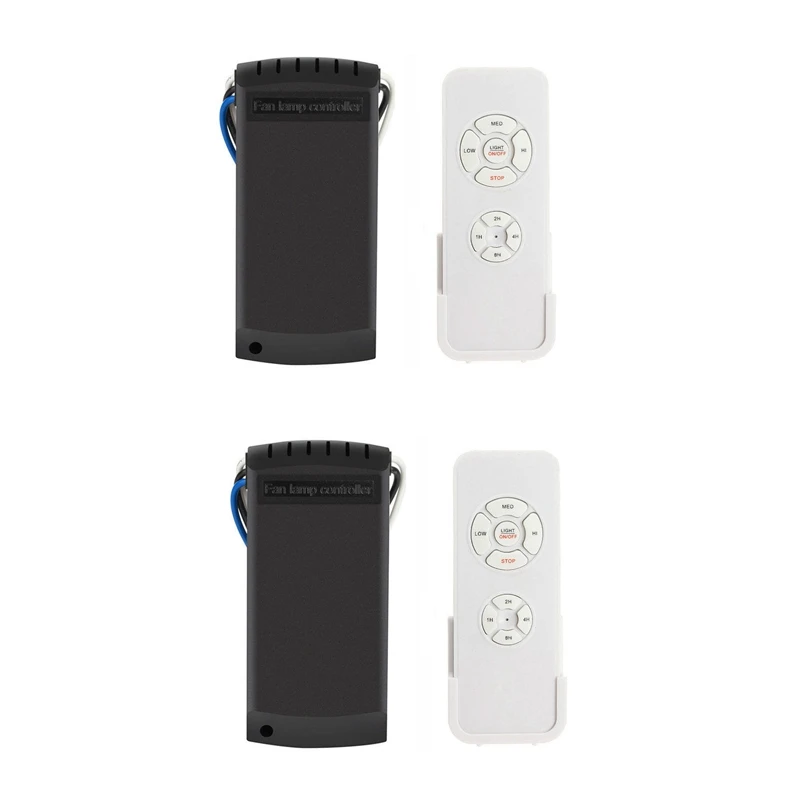 

2X Universal Ceiling Fan & Light Remote Control Kit Timing Wireless Switches