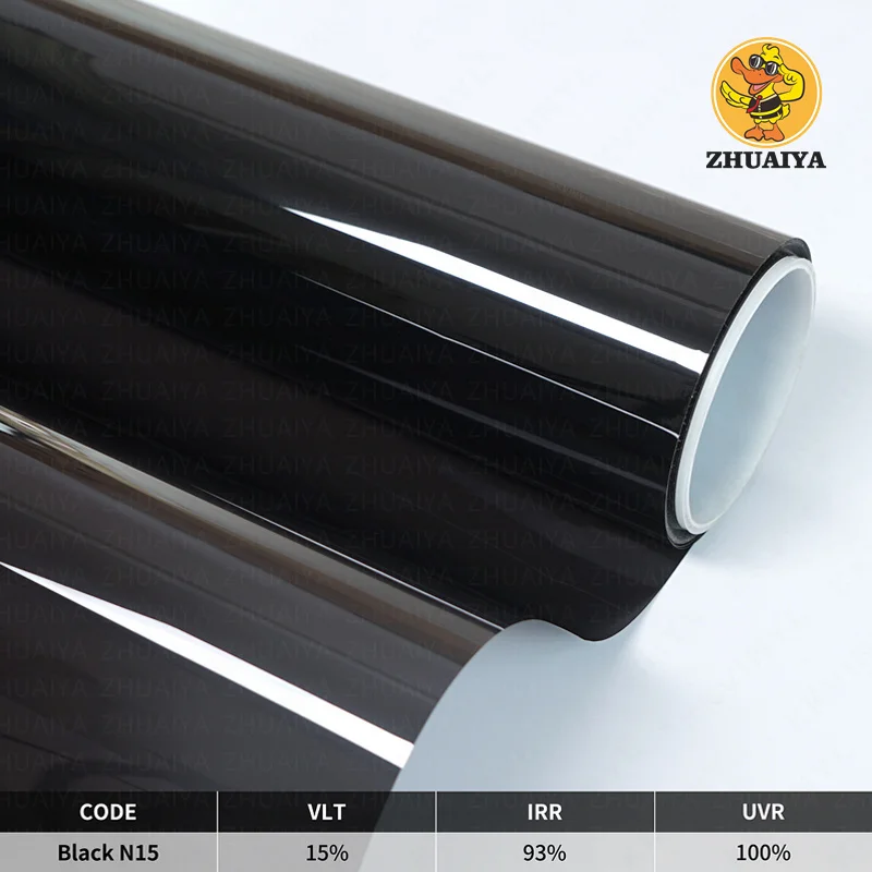 

ZHUAIYA 1.52x10/20/30m Car Window Tint Home Tinting Sticker Film, VLT 15% 2 MIL Nano Ceramic Solar Tint Film, Solar Protect