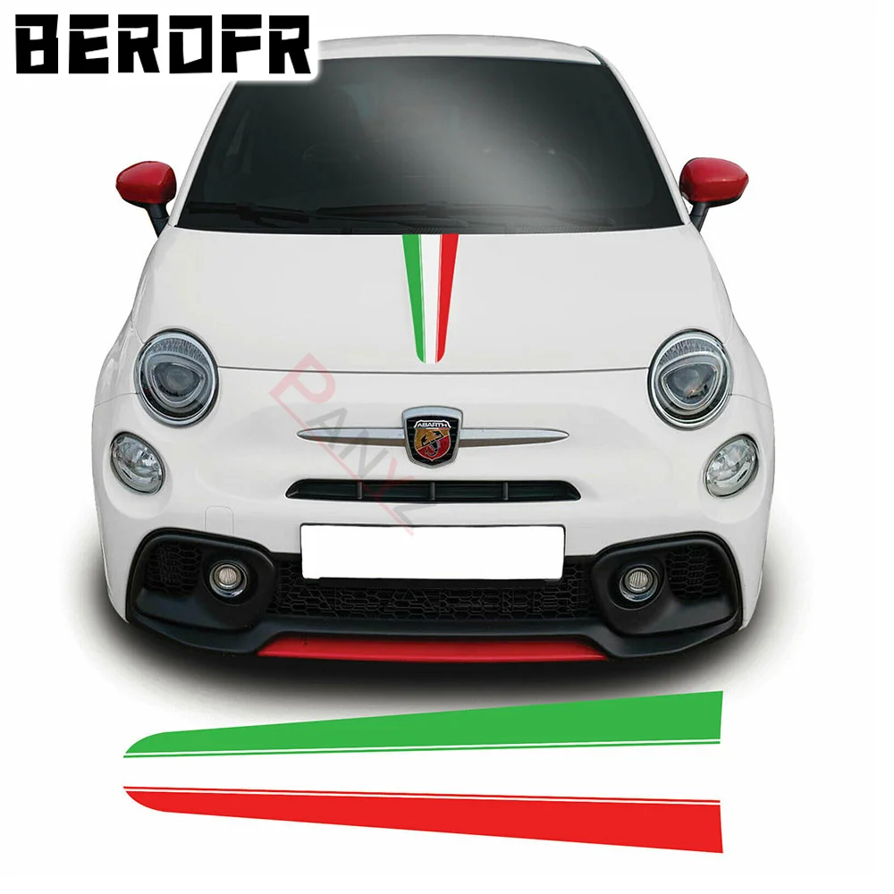 

Виниловая наклейка с итальянским флагом для Fiat 500 595 Abarth