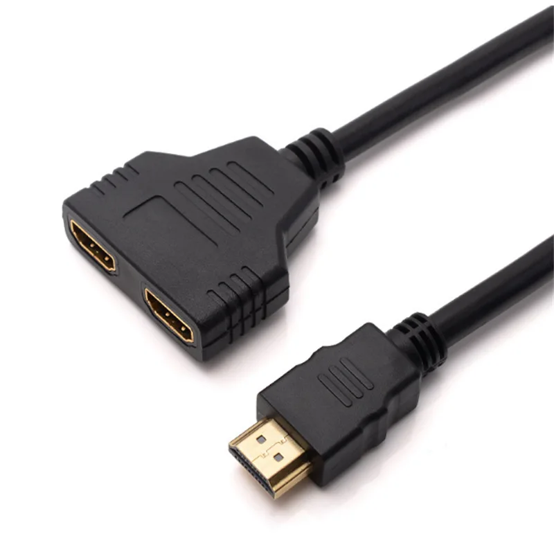 1 вход 2 HDMI совместимый разветвитель кабель HD 1080P видео коммутатор адаптер