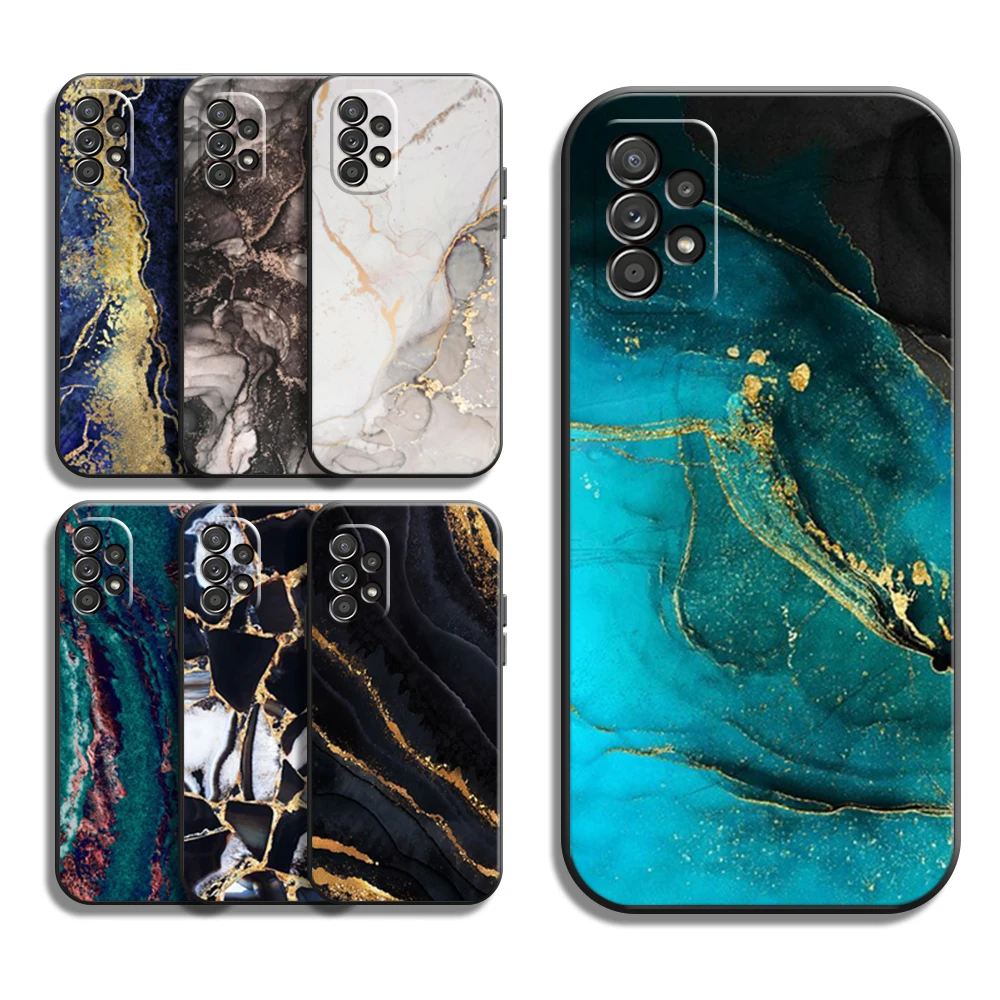 

Marble Art Fashion Phone Cases For Samsung A51 4G A51 5G A71 4G A71 5G A52 4G A52 5G A72 4G A72 5G Back Cover Coque Soft TPU