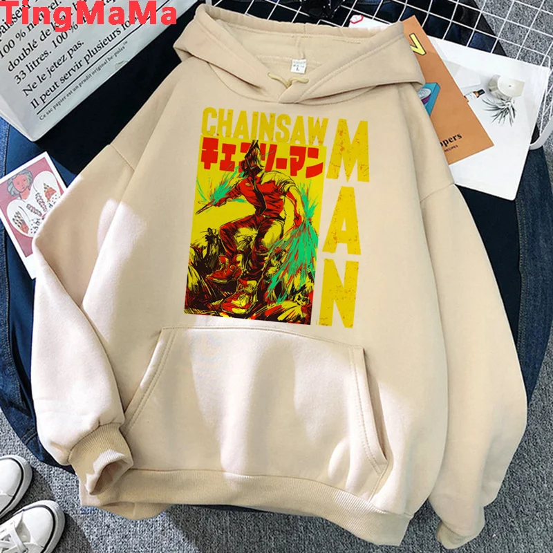 

Chainsaw Man Makima Pochita hoodies female harajuku graphic printed Korea female hoody pullover printed grunge
