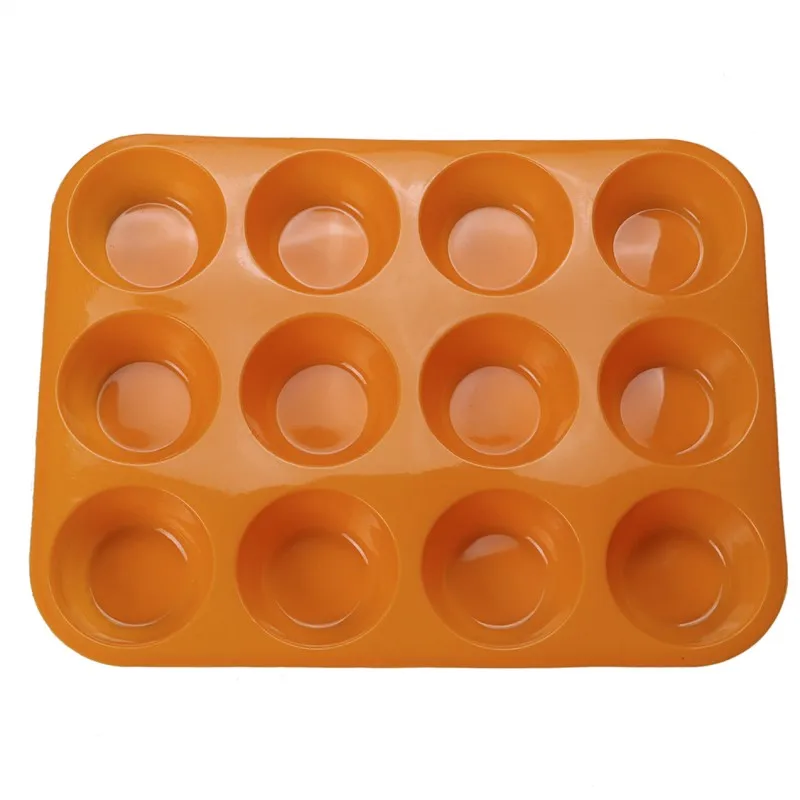 

12 Cavity Silicone Cake Mold Muffin Cup Cake Bakeware Fondant Cupcake Muffin Mold Cookies Muffin Chocolate Mould Baking Tools