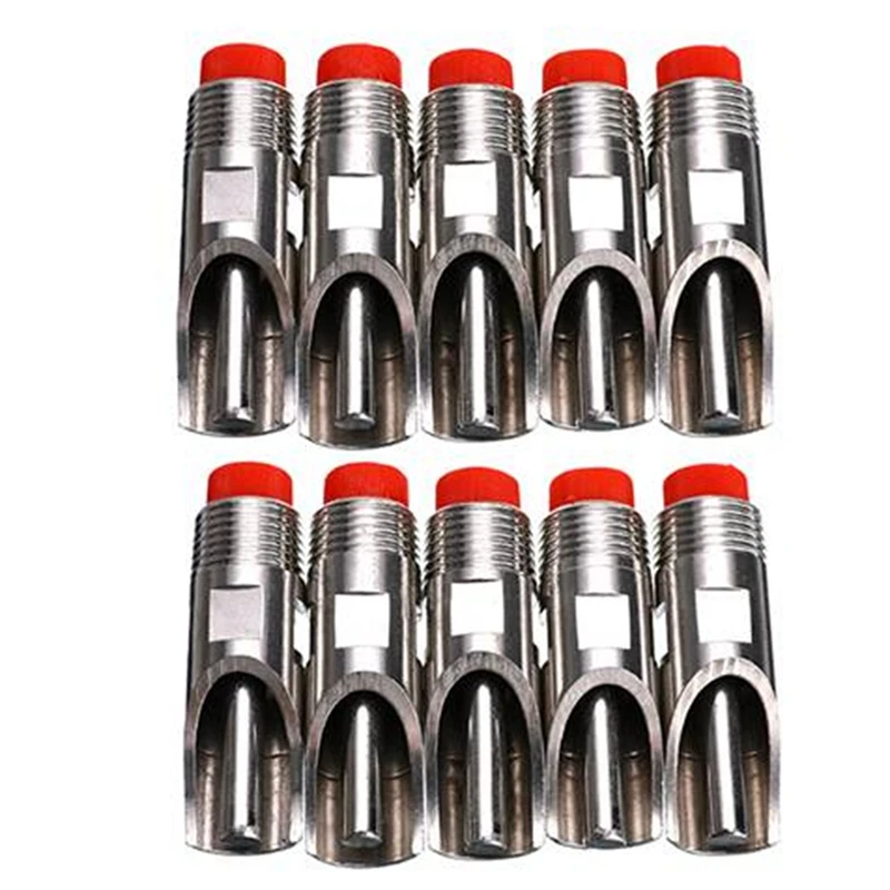 

Stainless Steel 1/2Inch PT Thread Pig Pig Automatic Nipple Drinker Drinker Nipple Farm Equipment 10Pcs Durable Silver & Red