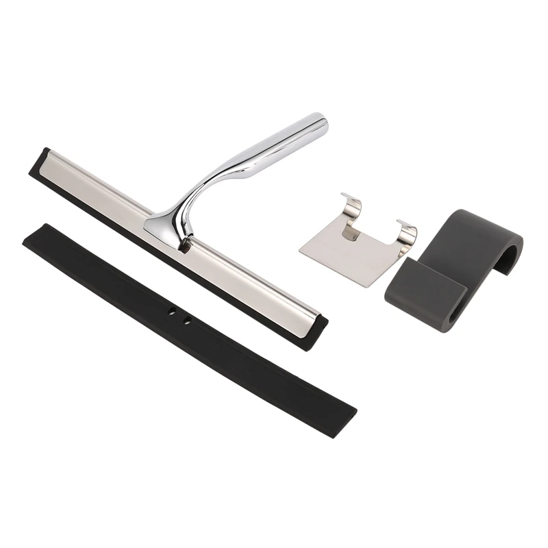 

Скребок для душа, Швабра для окон с самоклеящимся крючком, сменные щетки стеклоочистителя для зеркала в ванной комнате