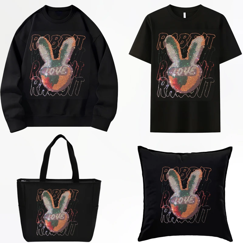 Звездная онлайн знаменитость Tiktok Kwai мультяшный милый кролик горячее тиснение