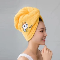 women dry hair cap soft super absorbent coral fleece hair towel quick dry hair towels for curly long hair high quality towel
