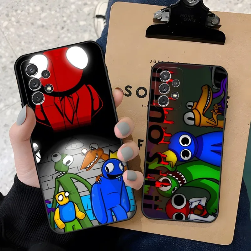 

Rainbow Friends Toy Game Phone Case For Samsung A14 A52 A53 A54 A13 A12 A50 A33 A22 A31 A34 A03S A32 A21 A81 A73 Silicone Coque