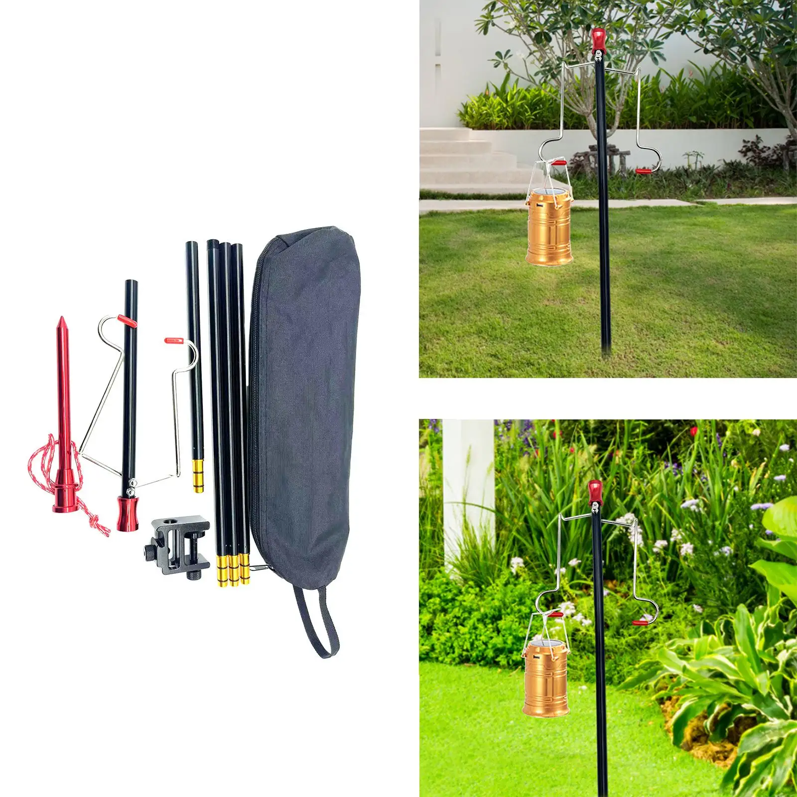 

Universal Camping Lantern Holder Durable Stand Holder Lantern Stand for Fishing Picnic