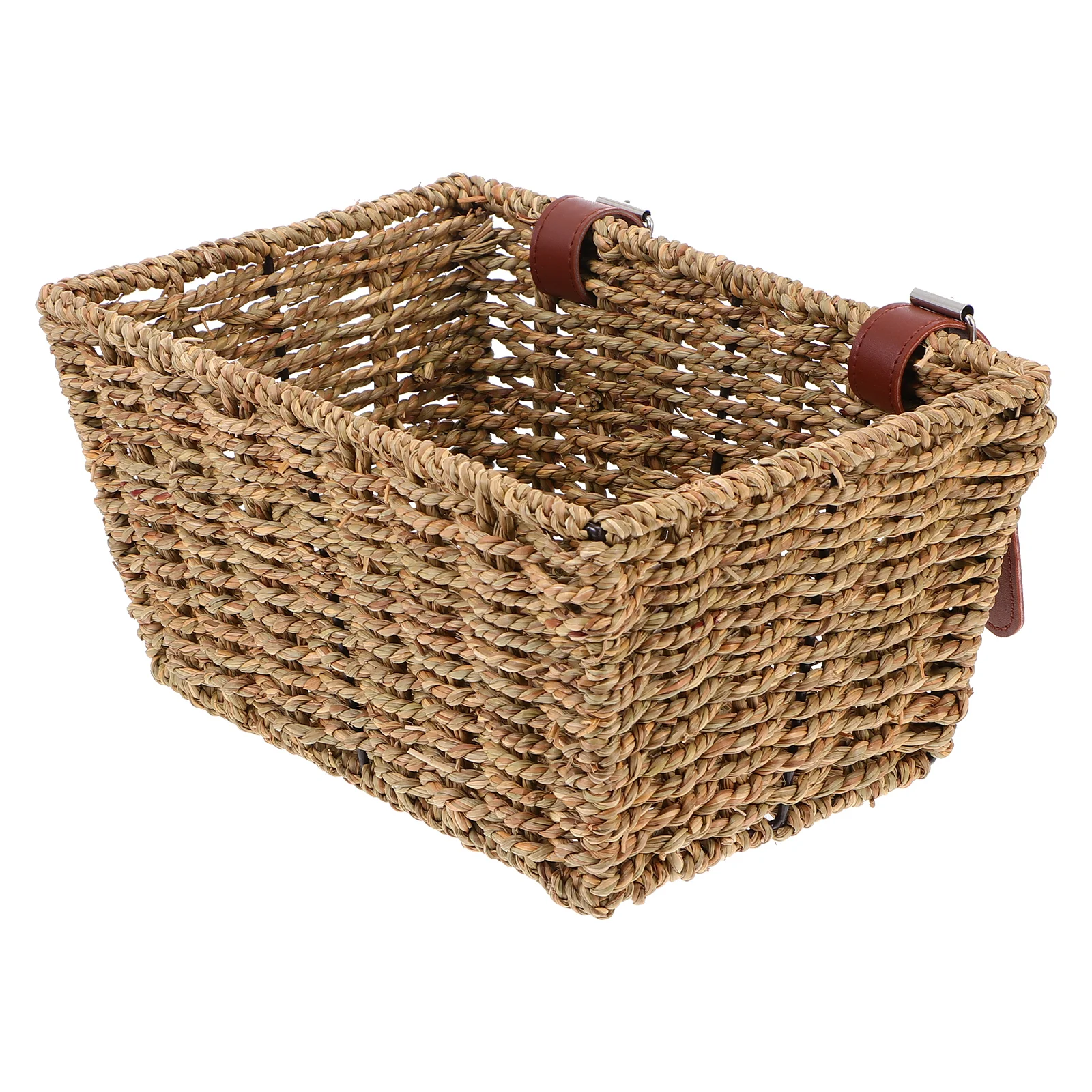 

Basket Bike Handlebarbaskets Storage Rattan Dog Tote Tricycle Woven Bicycles Front Wicker Shopping Pet Commuter Bag Holder Wall