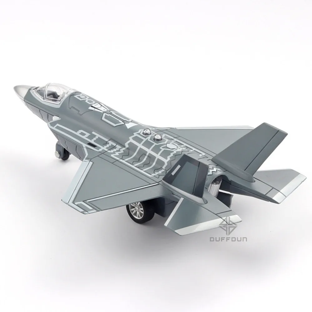 

F35 Shipboard Aircraft Alloy Diecast Planes Airplane Aircraft Toy With Pull Back Function Stealth Bombers And Fighter Planes