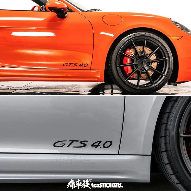 Фото Наклейки для автомобилей Porsche Cayenne Panamera GTS, декоративные наклейки на двери 911 GTS, модифицированные автомобильные наклейки №4