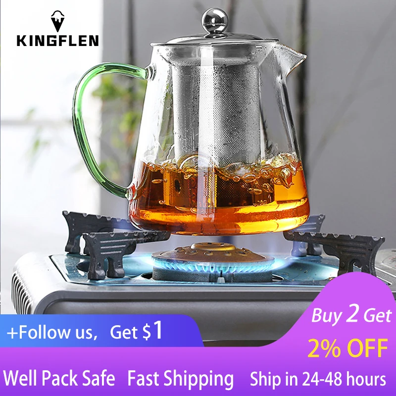 

Colorful Heat-resistant Glass Teapot 550ml With Filter,tea Pot Can Be Heated Directly on Fire Strainer Heat Coffee Pot Kettle