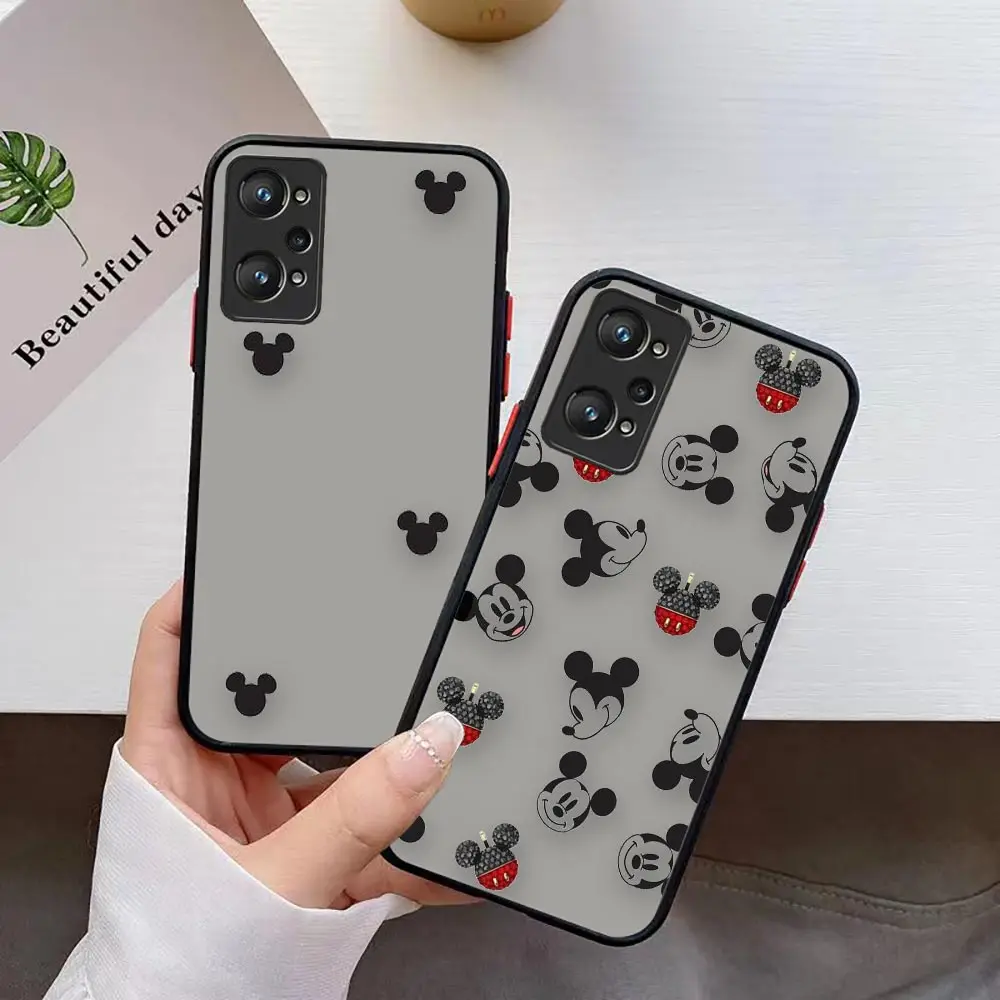 

Matte Case For REALME C35 C33 C31 C30S C25Y C21Y C21 C20 C15 C12 C11 9 8 8I 7 7I 6 5 PRO PLUS 5G Case Cute Mickey Mouse Head
