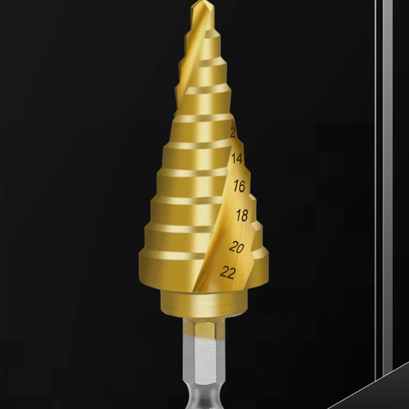 Спиральное сверло с титановым покрытием 4-22 мм 4241 дюйма |