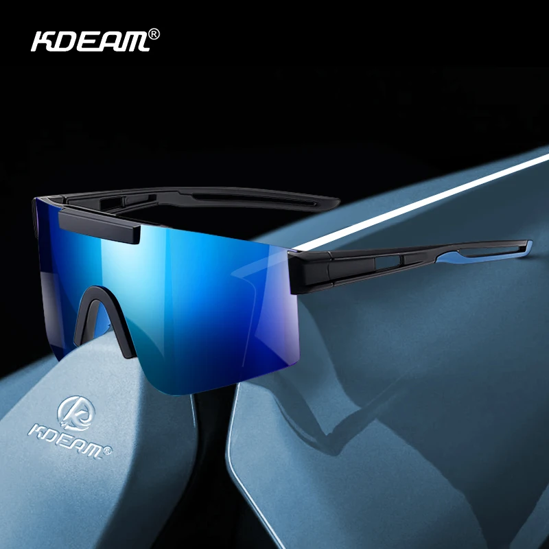 

Polarized Sports Sunglasses for Men Oversized Windproof Hiking Adventure Riding Fishing Sun Glasses 100% UV Protection Goggles