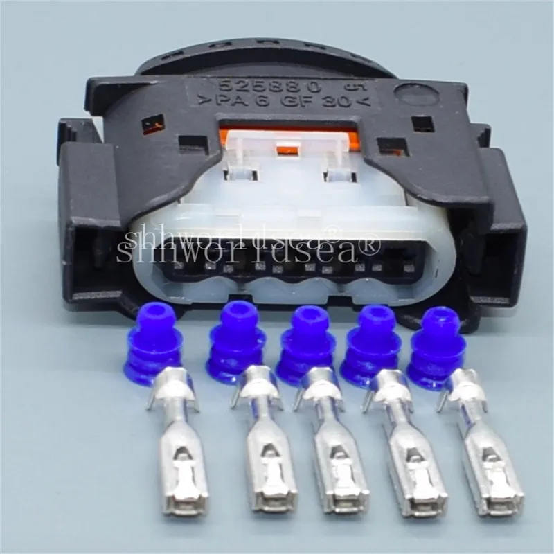 

5-контактный автоматический водонепроницаемый разъем, электронный привод турбокомпрессора, ремонтная вилка, адаптер, вилка расходомера воздуха для BMW Ford Land Rover