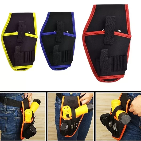 

Portable Cordless Drill Holder stand Drill Cordless Screwdriver bits Bag Waist Power Tool Bag storage pouch accessories