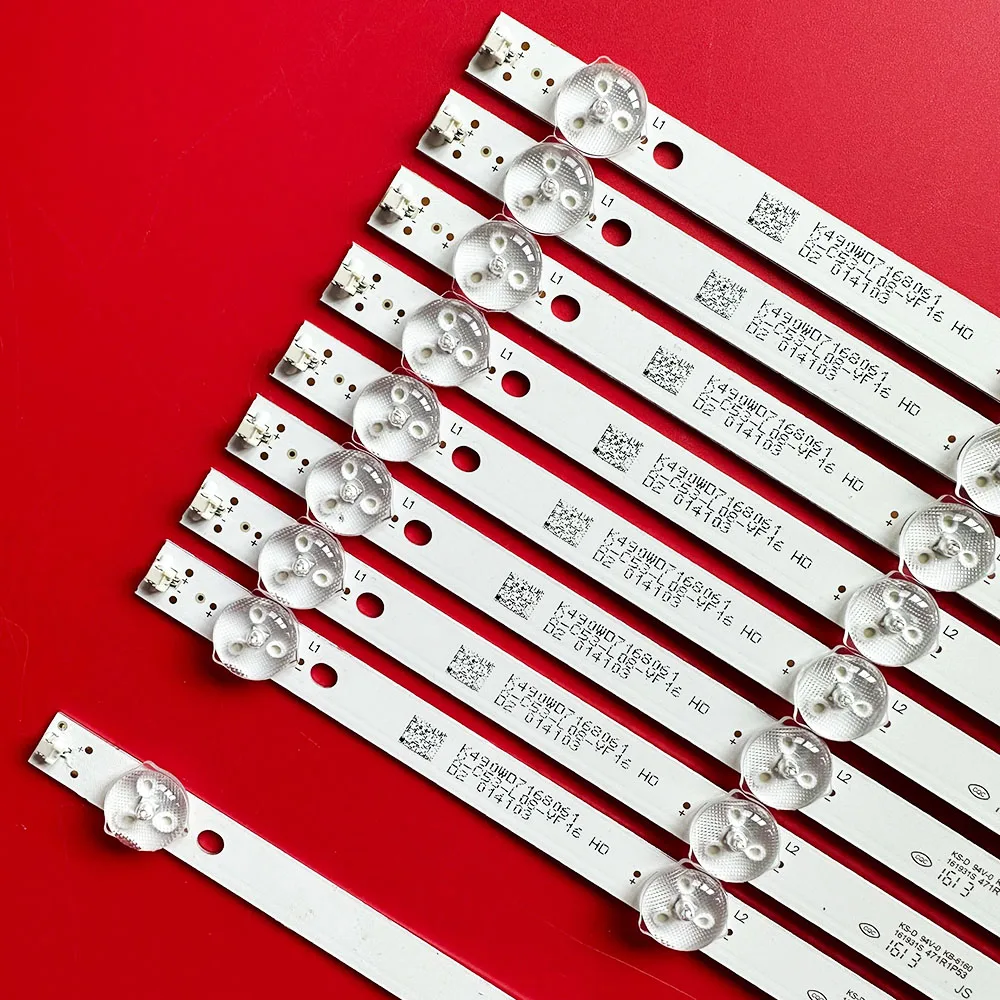 9/18 шт. (8 + 1) НОВАЯ светодиодная лента для подсветки 4708-K49WD7-A1213K11 4708-K49WD7-A1213K21 K490WD7 A1