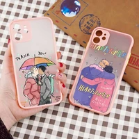 heartstopper nick and charlie phone case matte transparent for iphone 7 8 11 12 13 plus mini x xs xr pro max cover