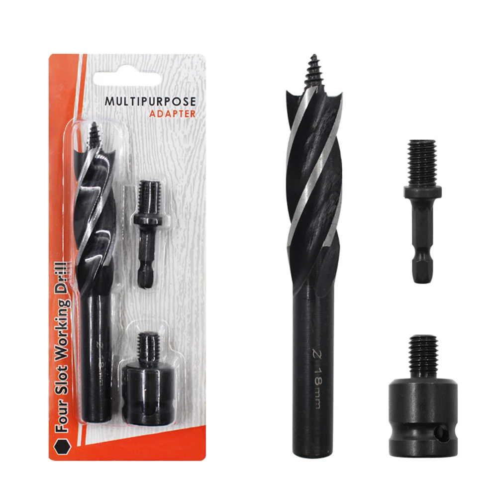 

3Pcs Wood Drill Bit Set 18/20/22MM Electric Wrench Hex Shank Self-Tapping Deep Hole Drill Woodworking Drill Bits In Stock