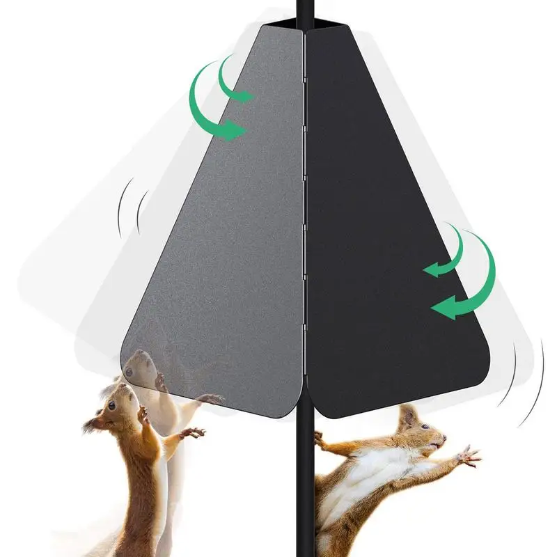 Baffle Double Defense Squirrel Stopper Floating Shaking Squirrel Cone Tilt And Anti Squirrel Device Outdoor Bird