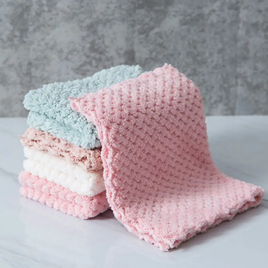 Лидер продаж! 4 шт. мягкие тряпки из микрофибры для кухни |