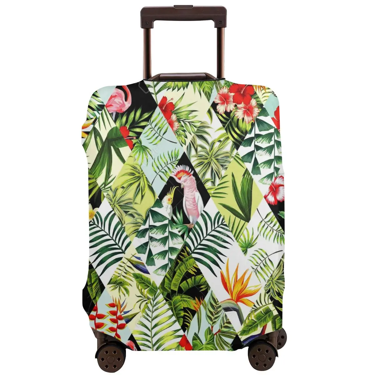 

Exotic Beach Trendy Floral Tropical Banana Leaves Travel Suitcase Luggage Case Washable Luggage Protective Cover Elastic Dust