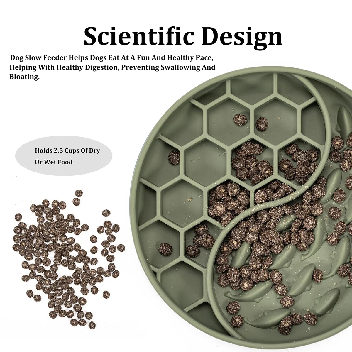 Нетоксичная Круглая Сотовая Миска Для Собак Экологически Чистая Силиконовая