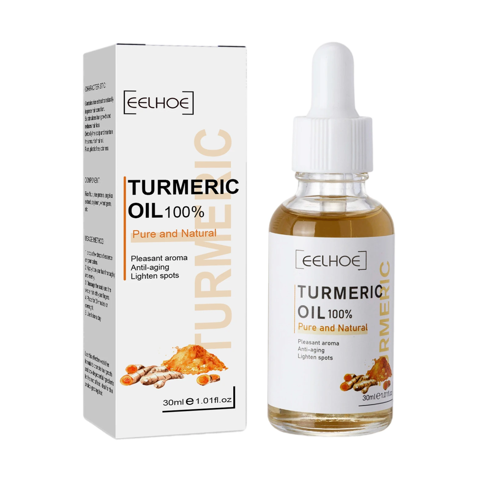 

Turmeric Oil Glow Skin To Lightening Acnes Dark Patches Whitening Brightening Moisturizing Serums For Women Girls