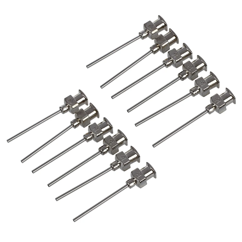 

HOT! Stainless Steel Luer Lock Dispensing Needle Tip, 18 Gauge, 0.57Mm ID X 1.18Mm OD, 1 Inch Length (Pack Of 12)