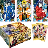 narutoes cards uzumaki collectible cards bronzing barrage flash card table toys hobbies for children gifts
