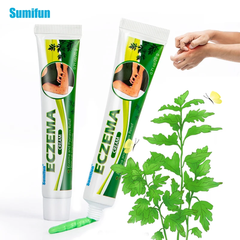 

Sumifun 2pcs Wormwood Antibacterial Ointment Skin Problems Treatment Eczema Cream Psoriasis Dermatitis Anti-itching Care Cream