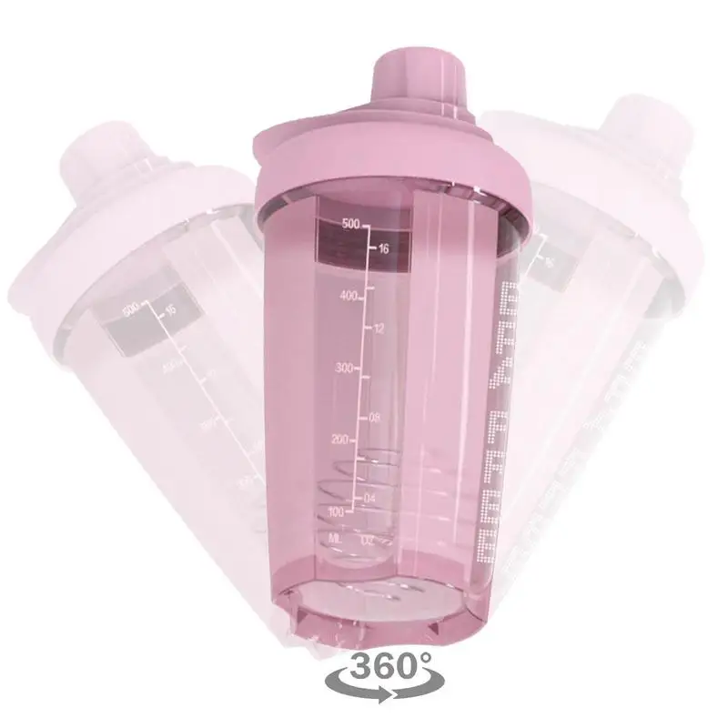 

Water Bottle With Scale 500ml Fitness Sports Outdoor Travel Portable Leakproof Drink Bottles Shake Water Bottle For Fitness