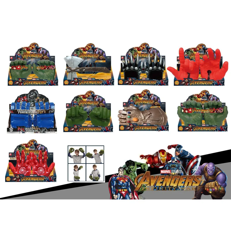 

Disney Anime Avengers Hulk Gloves Doll Toy Hulk Fist Cosplay Glove Legend Gamma Grip Model Children's Toy Birthday Gift Gift