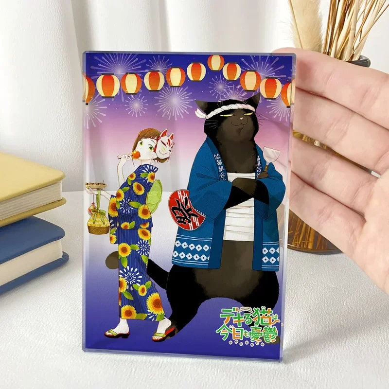 Аниме стоячая модель Косплей настольное украшение мастерская кошка снова