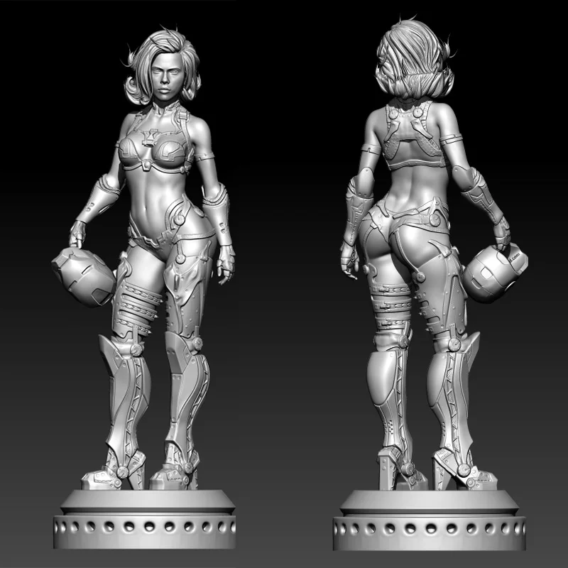 1/18 100 мм 1/24 75 наборы моделей из смолы железная Женская Неокрашенная скульптура