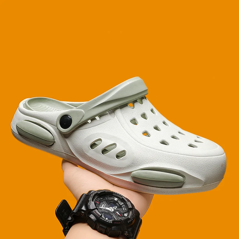 Сланцы мужские из ЭВА повседневные сандалии на толстой подошве прочные пляжные