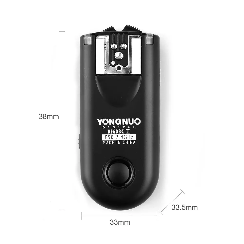 YONGNUO RF-603 II Flash Trigger 2 трансивера для спуска затвора Canon C1 C3 |