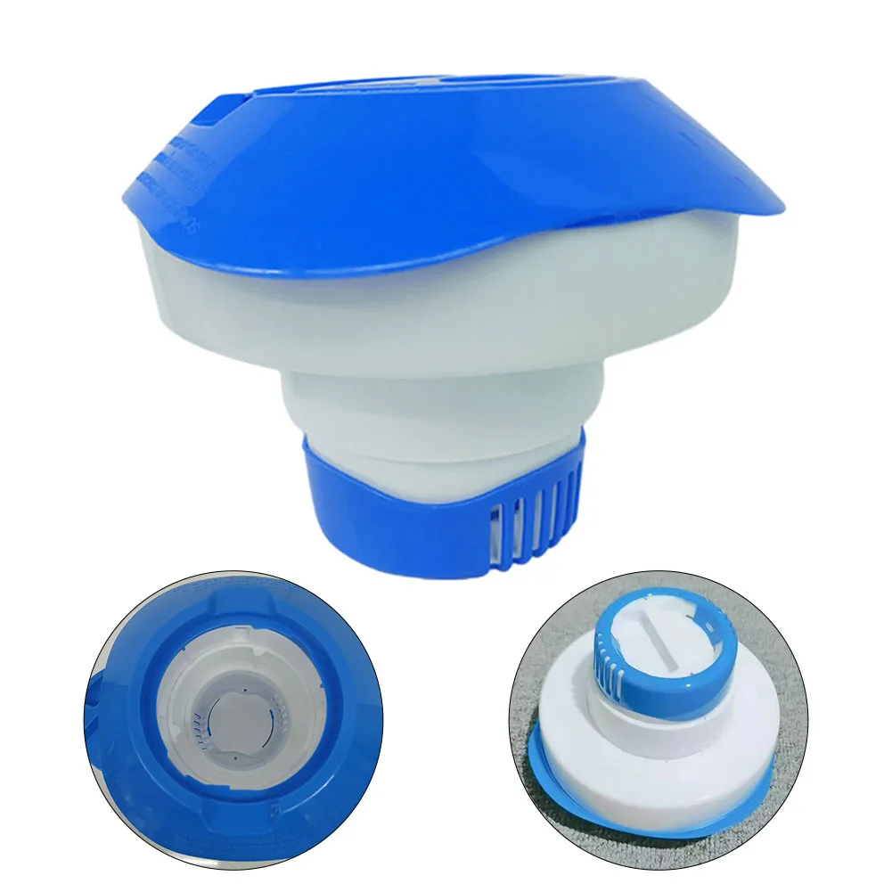 8 Inch Floating Pool Automatic Chlorine Tablet Dispenser Pool Spa Floating Pill Disinfect Box Floating Chlorine Dispenser
