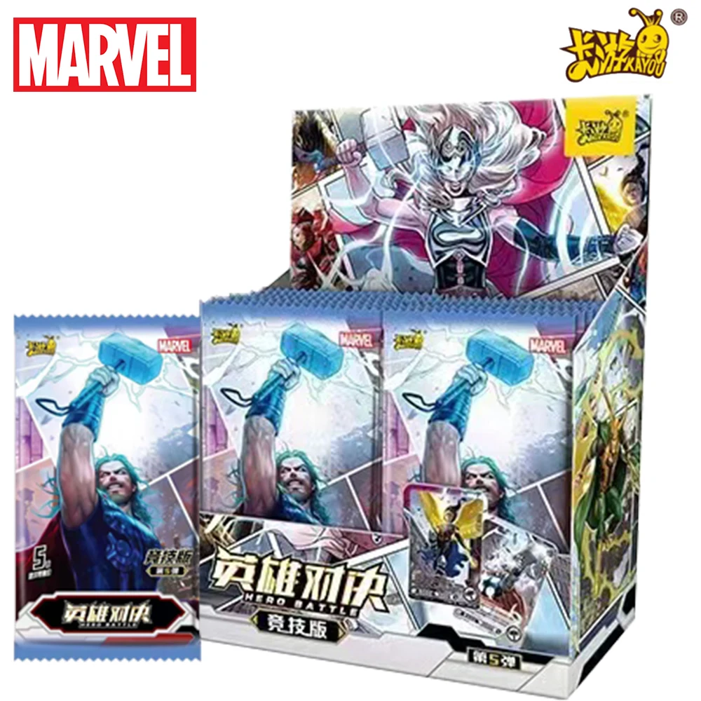 

MARVEL Thor's Hammer Goddess Thunder Mjolnir Card for Kids Gift Spiderman Thanos Iron Man Anime Collectible Flash Card Table Toy