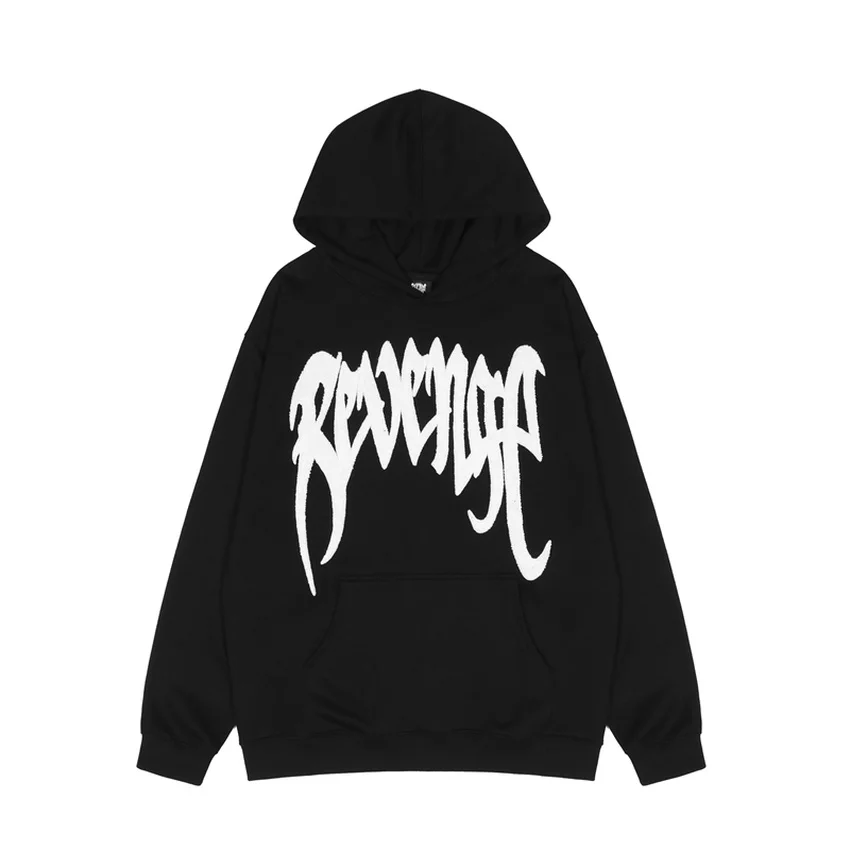 

2022ss Towel Embroidery Revenge Hoodie Men Women 1:1 Best Quality Hooded XXXtentacion Revenge Sweatshirts