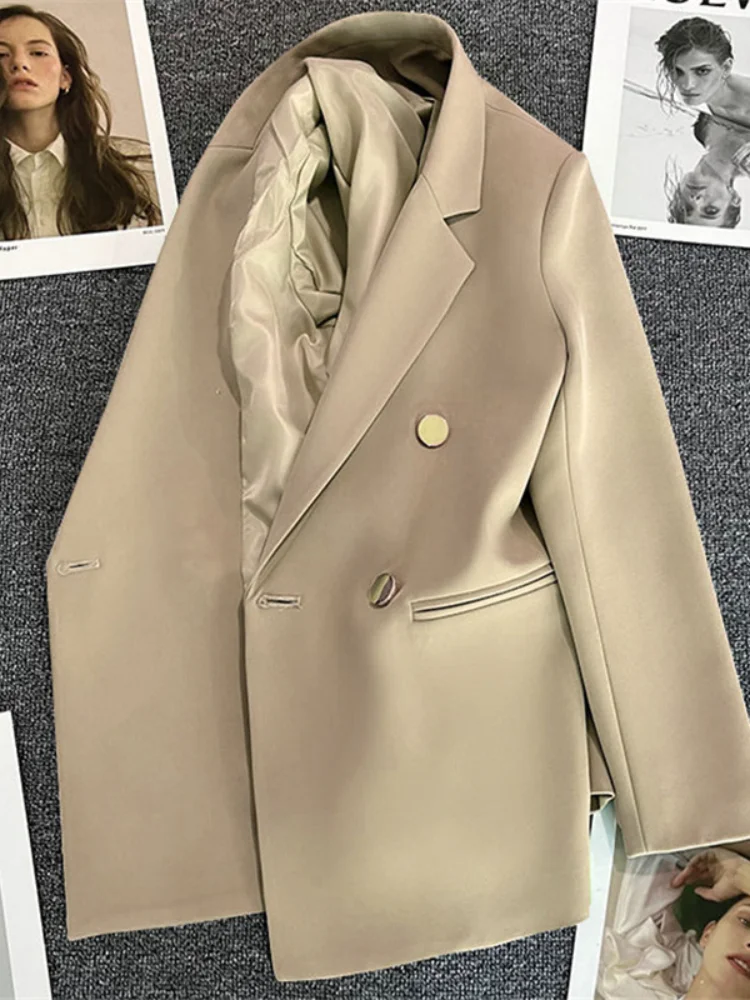 Women Coat Korean Fashion Loose Leisure Autumn Small Blazer Women's Versatile Solid Color Suit Top Female Jacket Commuting