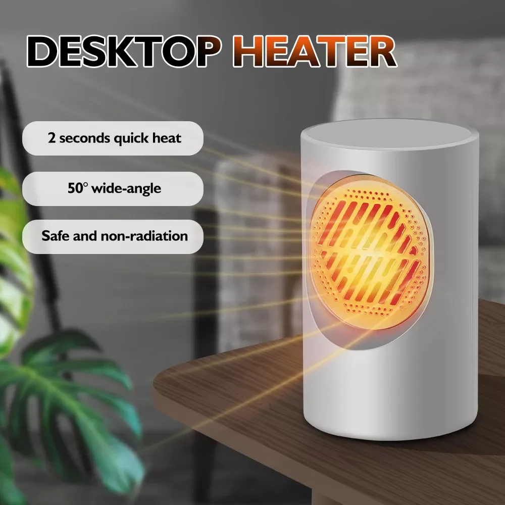 

Mini Portable 2s Fast Electric Heaters Control Hot Fan Winter Warmer Overheat Protection Air Heater 220V