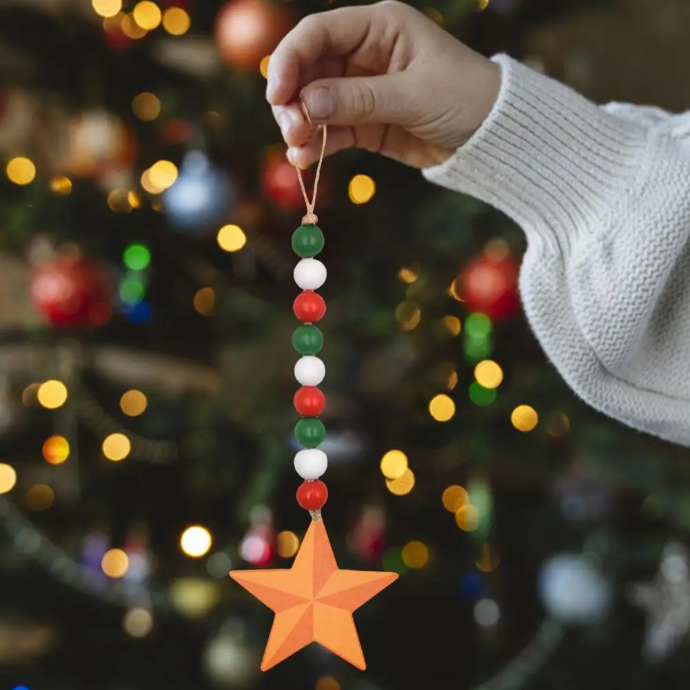 

Рождественские украшения из бусин, сделай сам, красящее праздничное украшение со шнурком, креативные цветные бусины на Рождество