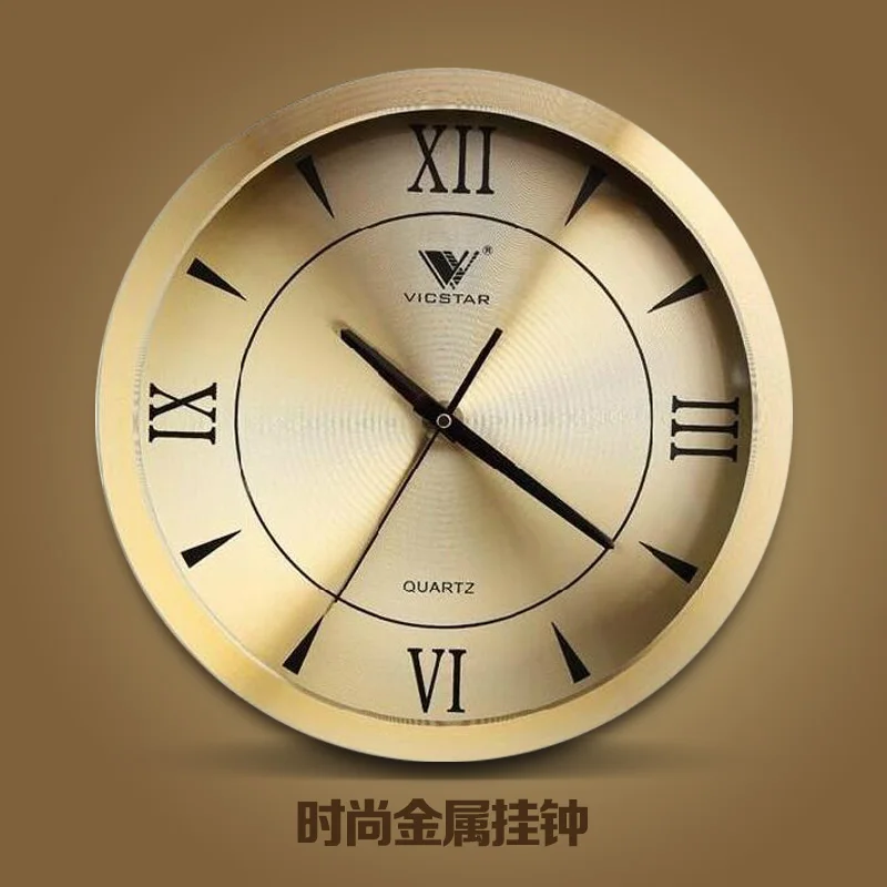

Gold Metal Creative Modern Design Wall Clock Outdoor Nordic Living Room Wall Clock Metal Reloj De Pared Simple Wall Design